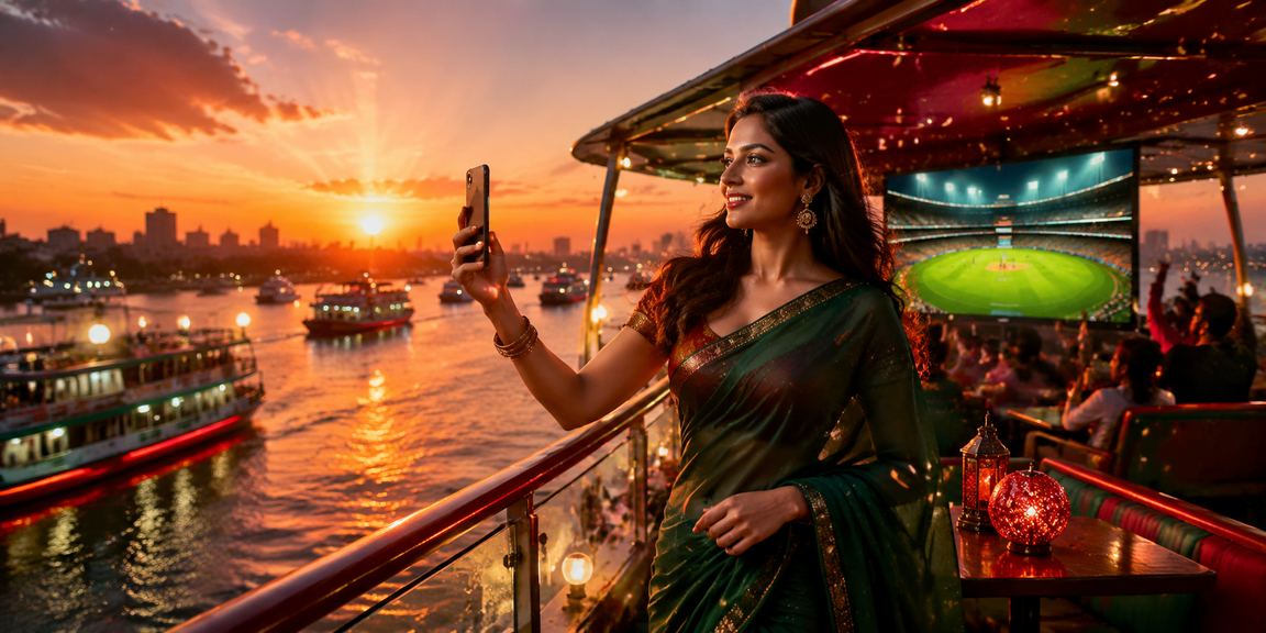 বগুড়ায় একজন বাংলাদেশি খেলোয়াড় মোবাইলে পুরস্কার সংগ্রহ করছেন