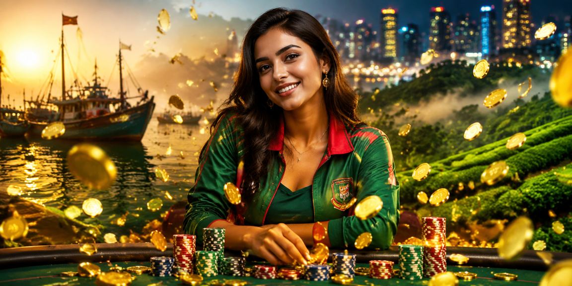 কক্সবাজারে একজন বাংলাদেশি খেলোয়াড় চা পান করতে করতে ক্রিকেট বেটিং প্রোমো দেখছেন