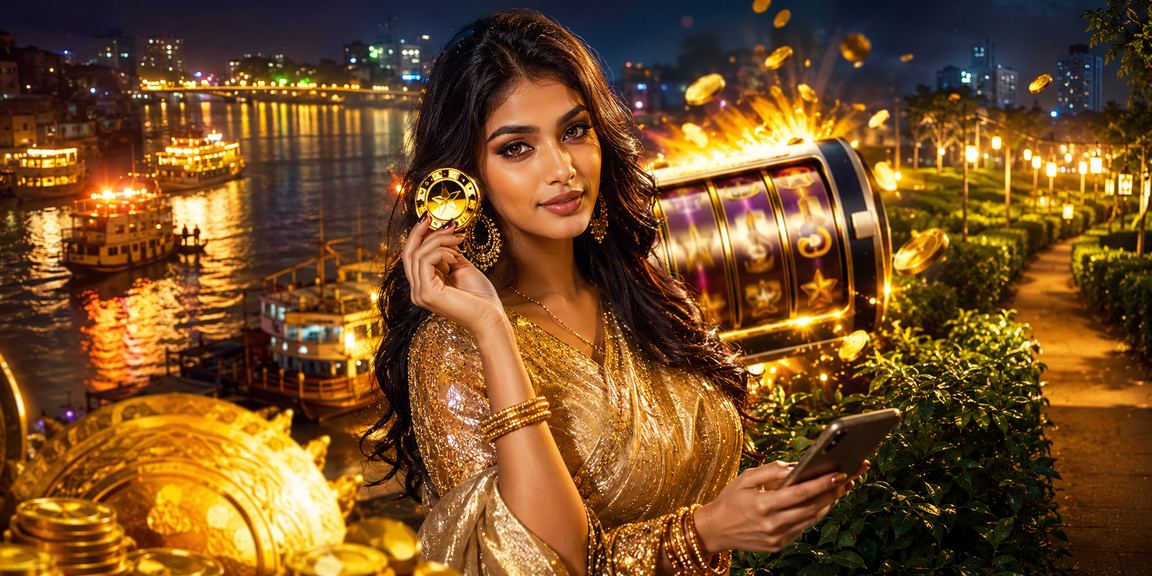 খুলনায় চা বাগানের পাশে বসে মোবাইলে লটারি ও গেম উপভোগ করছেন একজন ব্যবহারকারী